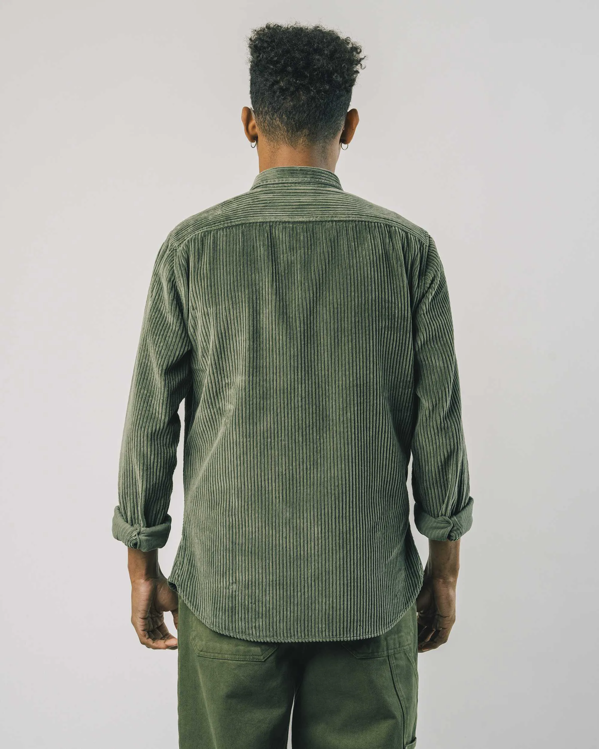 CORDUROY SHIRT - STONE GREEN