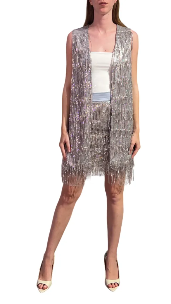 GATTINONI - GILET PAILLETTES